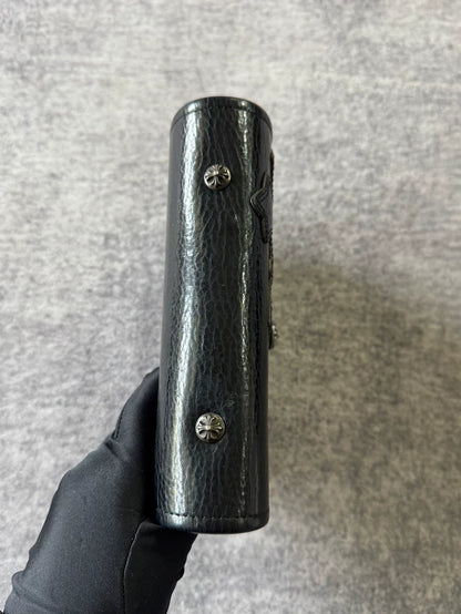 Chrome Hearts Leather Cross A6 Notebook-yf