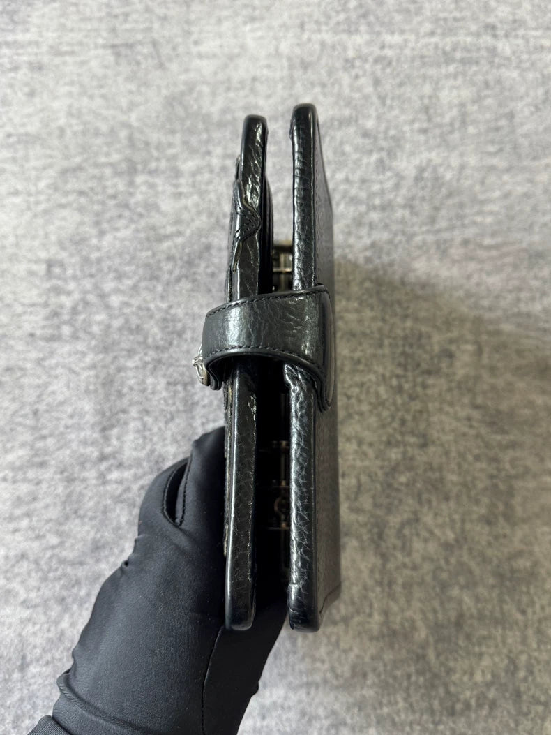 Chrome Hearts Leather Cross A6 Notebook-yf