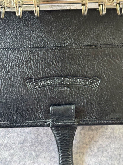 Chrome Hearts Leather Cross A6 Notebook-yf