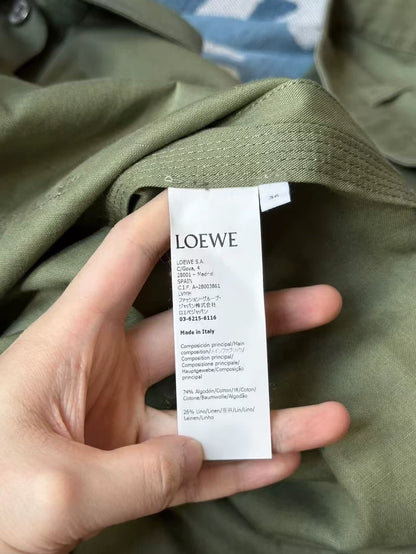 Loewe Green Jacket with Leather Tag