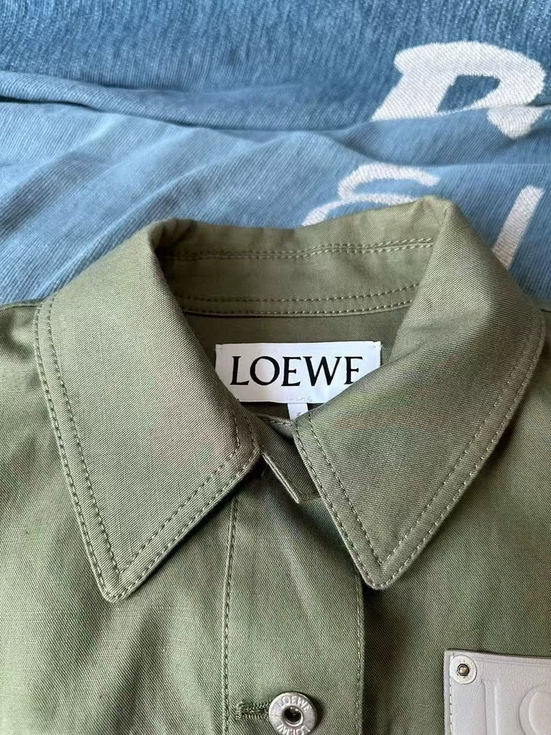 Loewe Green Jacket with Leather Tag