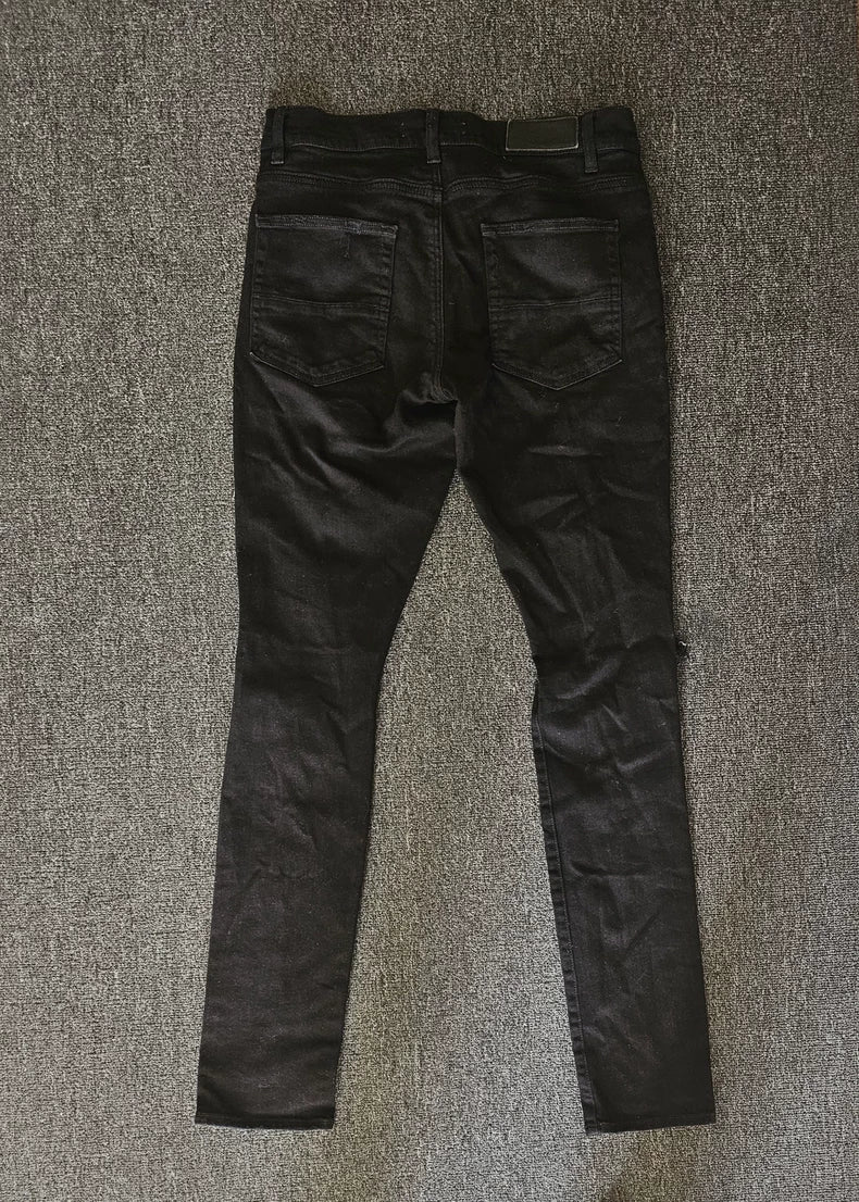 Amiri Distressed Black Denim Jeans-yf