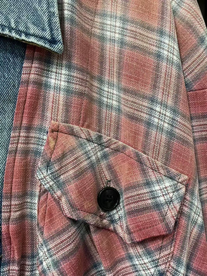 Greg Lauren Plaid Button-Up Shirt