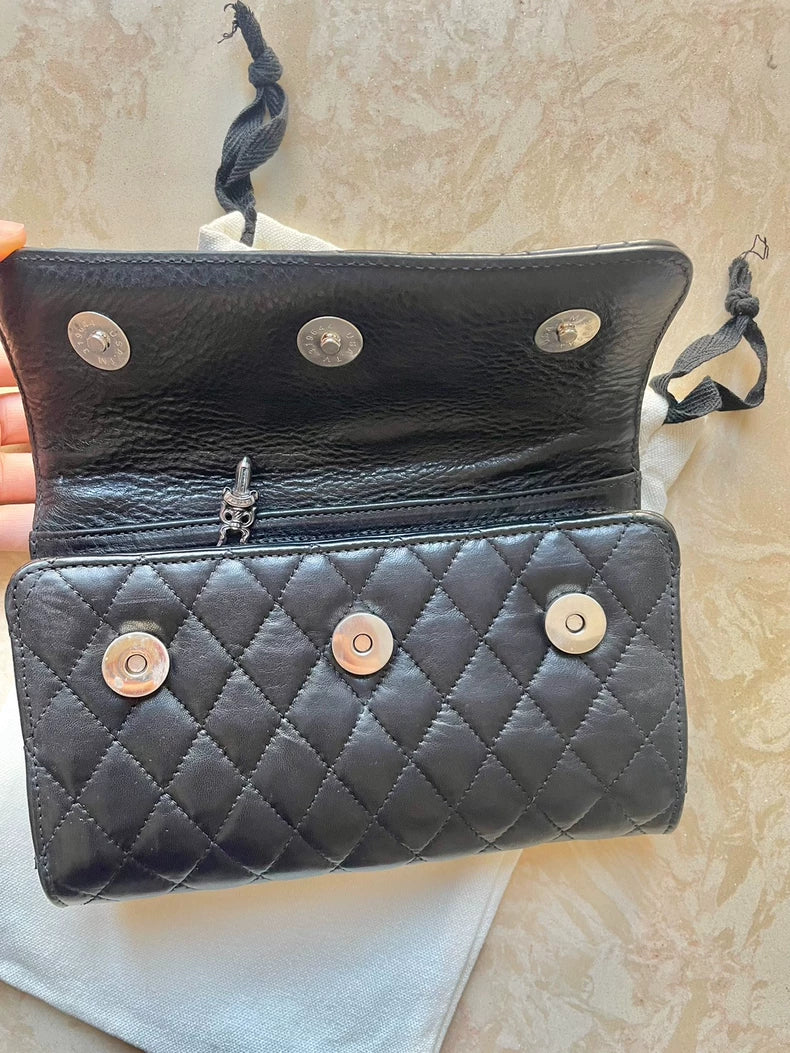 Chrome Hearts Quilted Clutch Bag