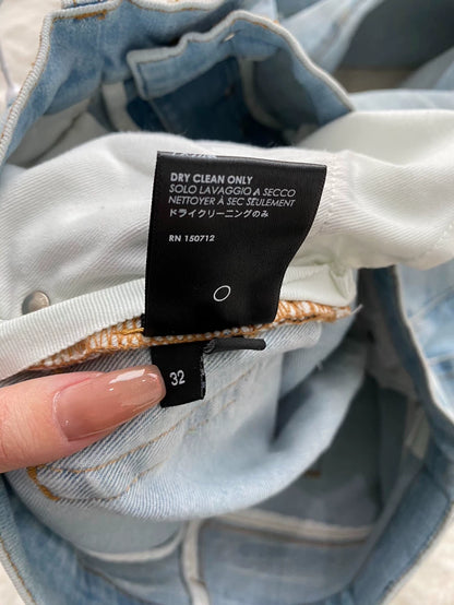 Amiri Distressed Logo Applique Denim Pants