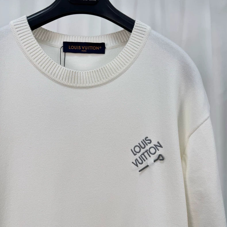 Louis Vuitton Embroidered Knit Short Sleeve-yf