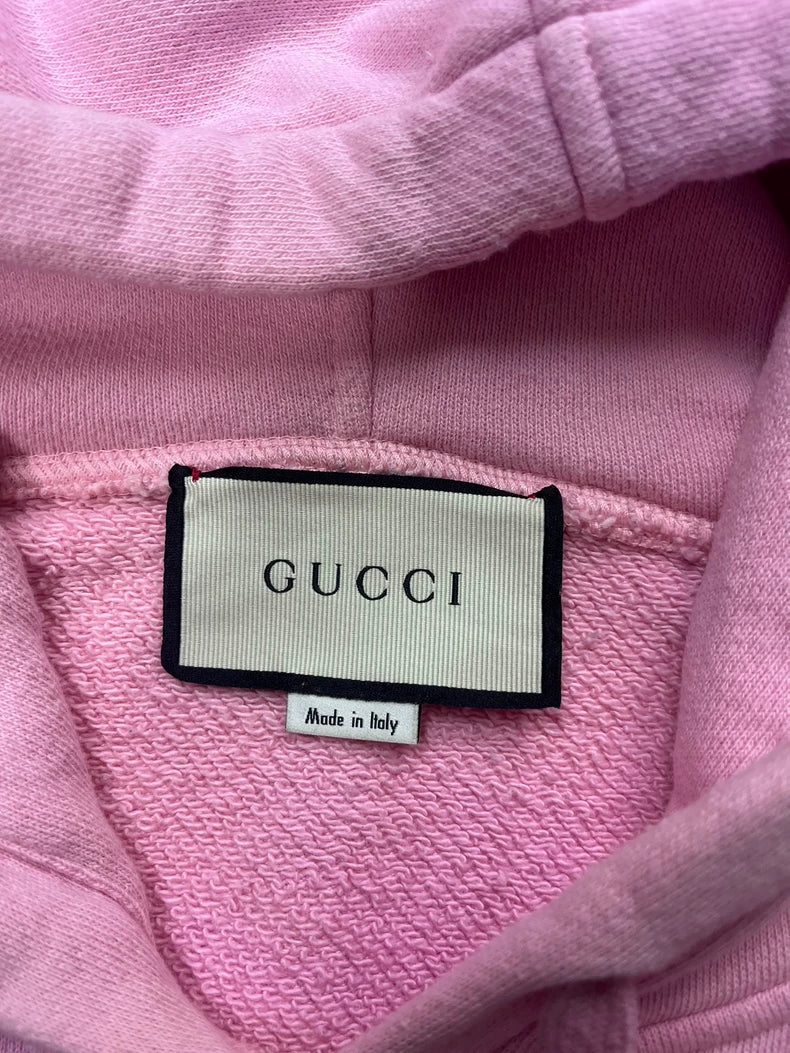 Pink Gucci Hoodie with Logo Design
