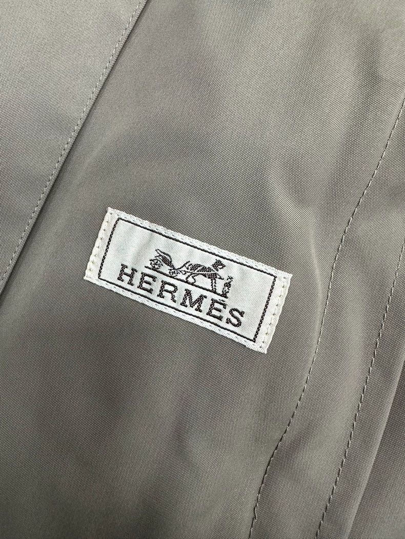 Hermes Tech Nylon Trench Coat