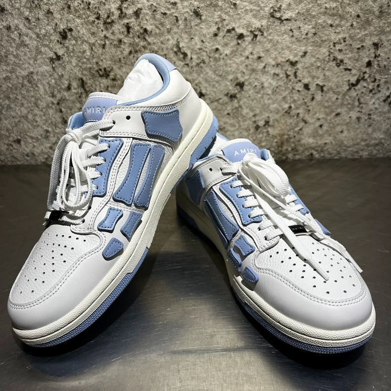 AMIRI Blue and White Bone Sneakers