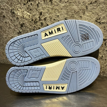 AMIRI Blue and White Bone Sneakers