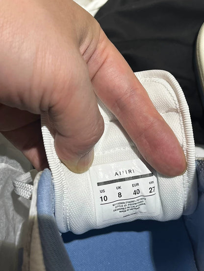 AMIRI Blue and White Bone Sneakers