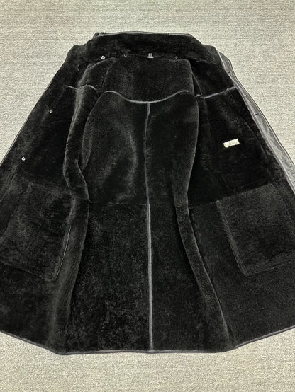 Hermes Shearling Parka Coat