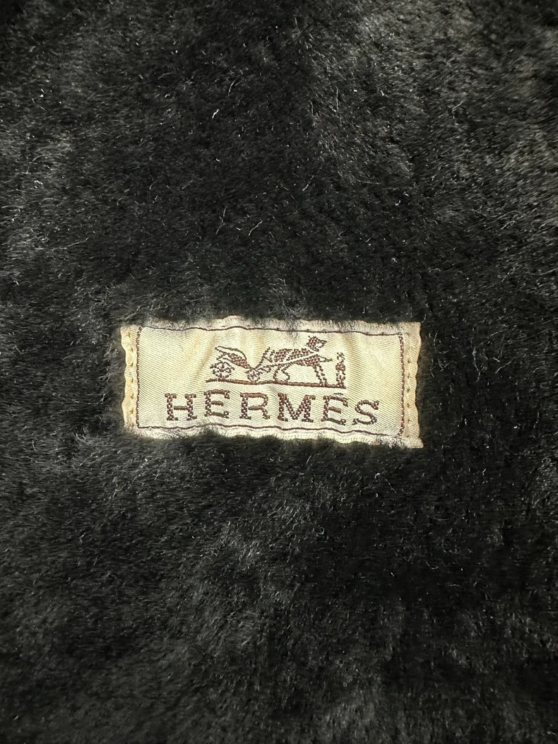 Hermes Shearling Parka Coat