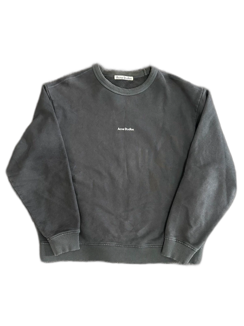 Acne Studios Distressed Black Sweatshirt