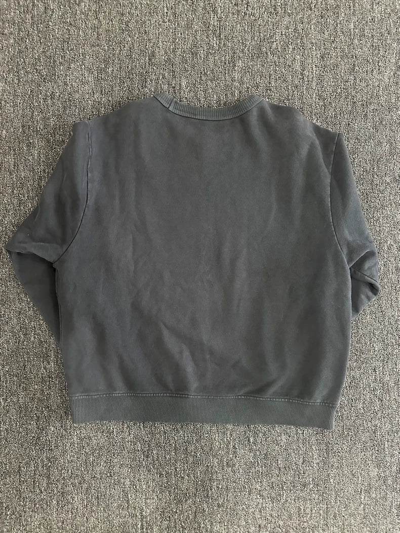 Acne Studios Distressed Black Sweatshirt