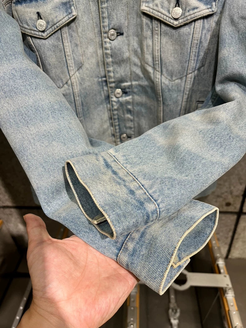 Gucci Distressed Denim Jacket Size 48