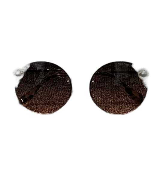 Pink Pearl Sunglasses by MIUMIU