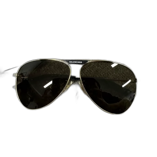 Balenciaga Aviator Sunglasses with Logo