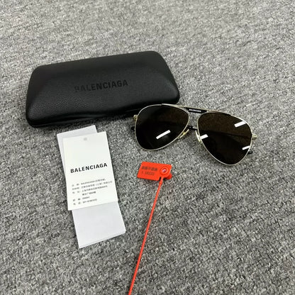 Balenciaga Aviator Sunglasses with Logo