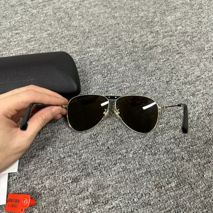 Balenciaga Aviator Sunglasses with Logo