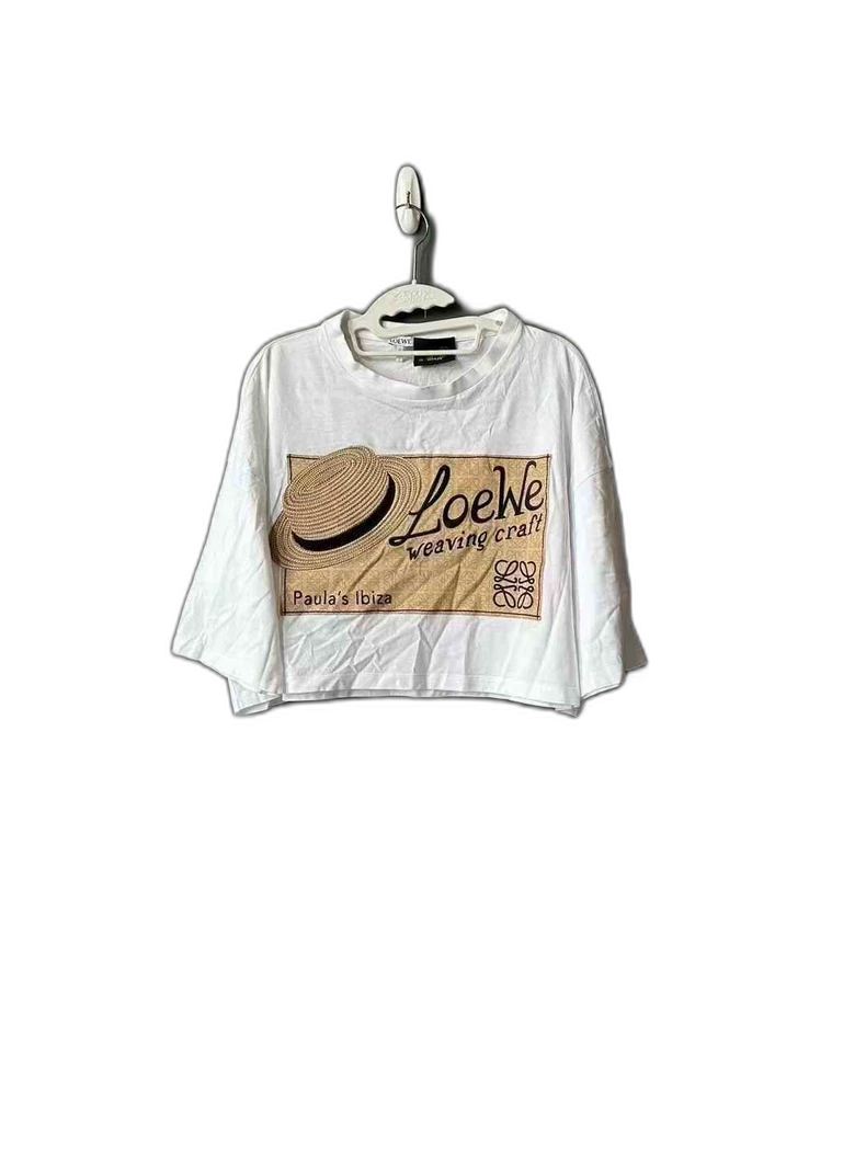 Loewe Embroidered Short Sleeve Top