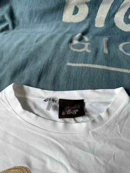 Loewe Embroidered Short Sleeve Top