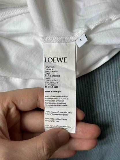 Loewe Embroidered Short Sleeve Top