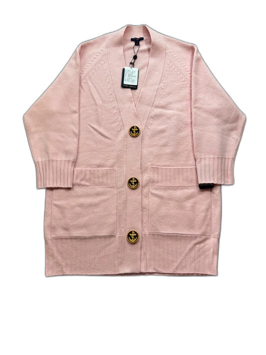 Pink Long Wool Cardigan by Louis Vuitton
