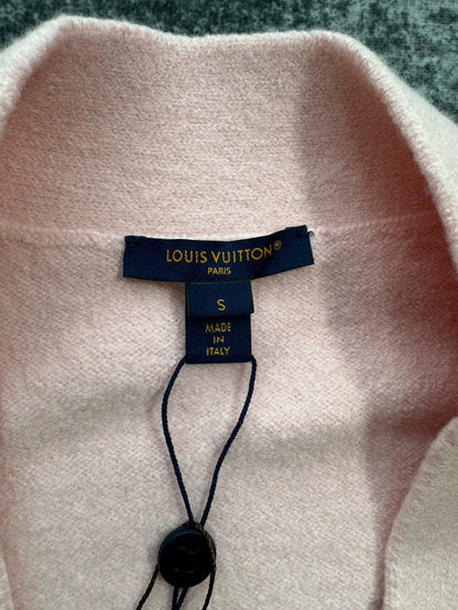 Pink Long Wool Cardigan by Louis Vuitton