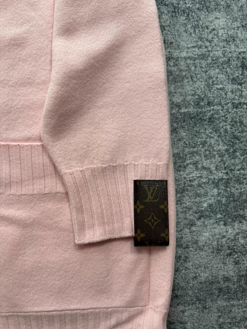 Pink Long Wool Cardigan by Louis Vuitton