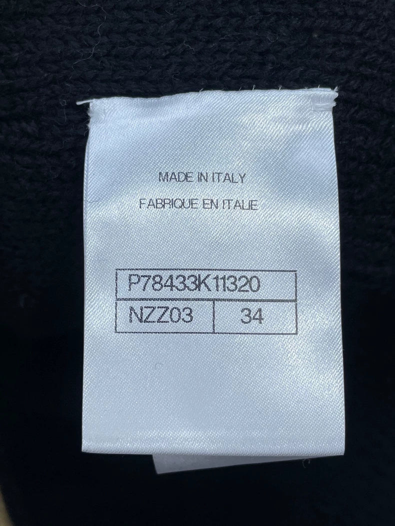 Chanel Color-blocked Wool Knit Cardigan