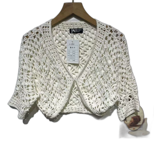 Vintage Givenchy White Knit Cardigan