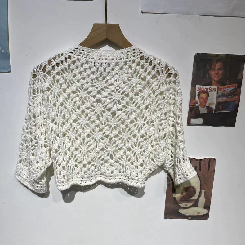 Vintage Givenchy White Knit Cardigan