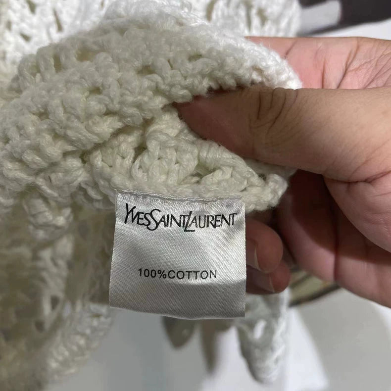 Vintage Givenchy White Knit Cardigan