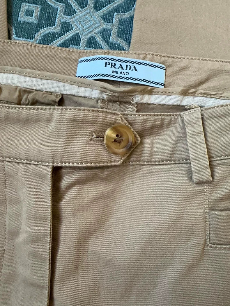 Prada Khaki Slim Fit Pants