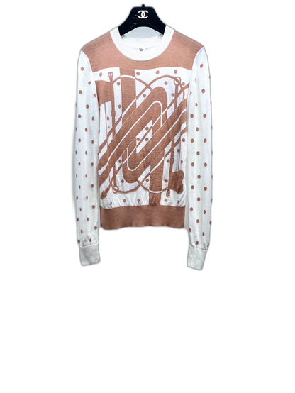 Hermes Polka Dot Knit Sweater
