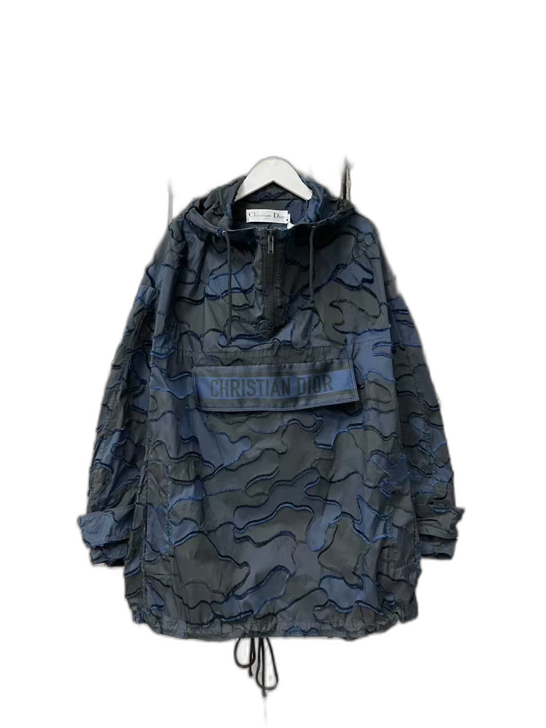 Dior Half-Zip Jacket with Camouflage Pattern