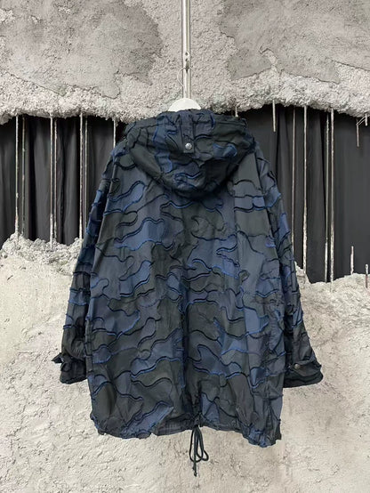 Dior Half-Zip Jacket with Camouflage Pattern
