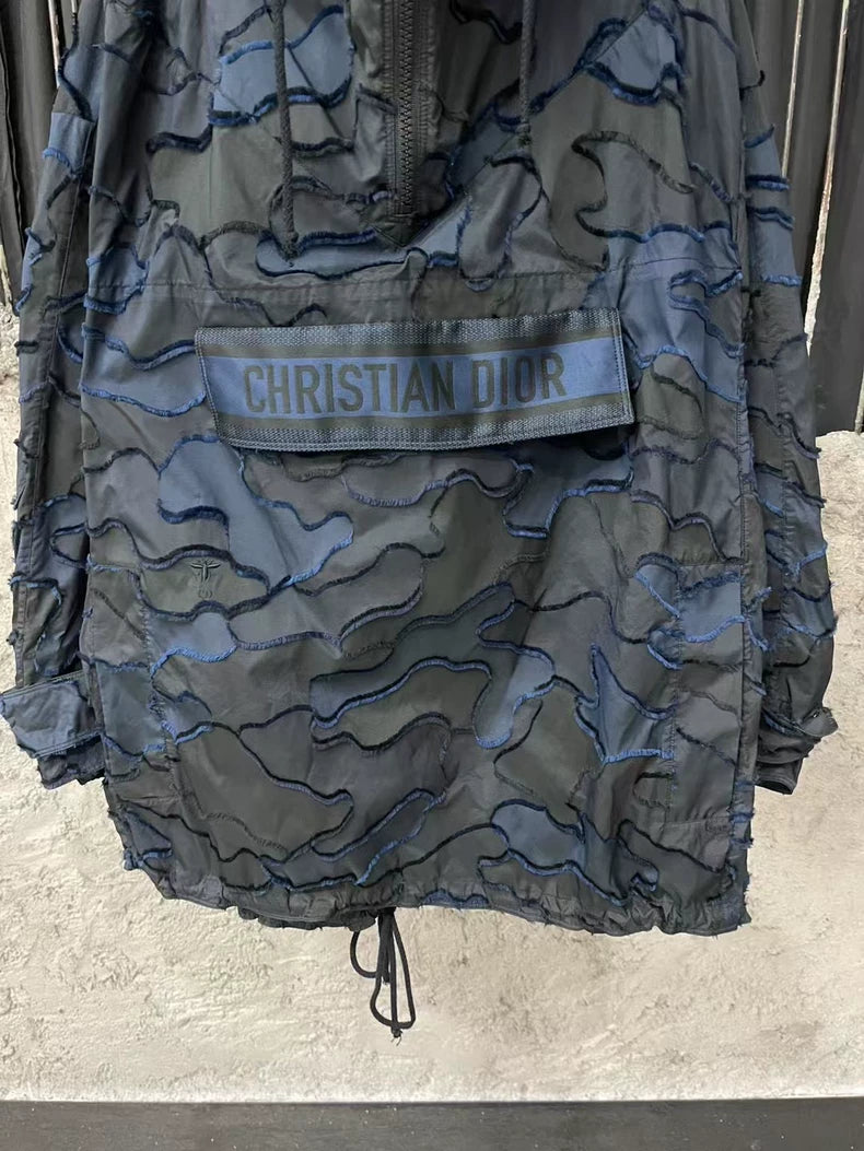Dior Half-Zip Jacket with Camouflage Pattern