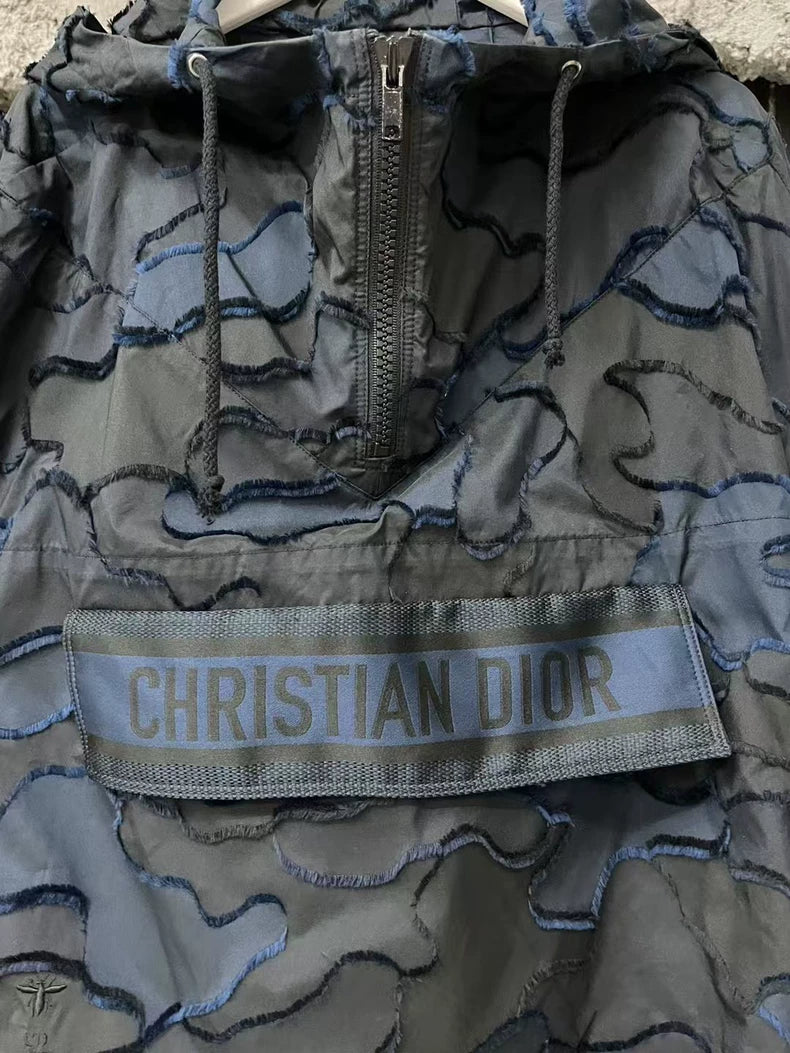 Dior Half-Zip Jacket with Camouflage Pattern