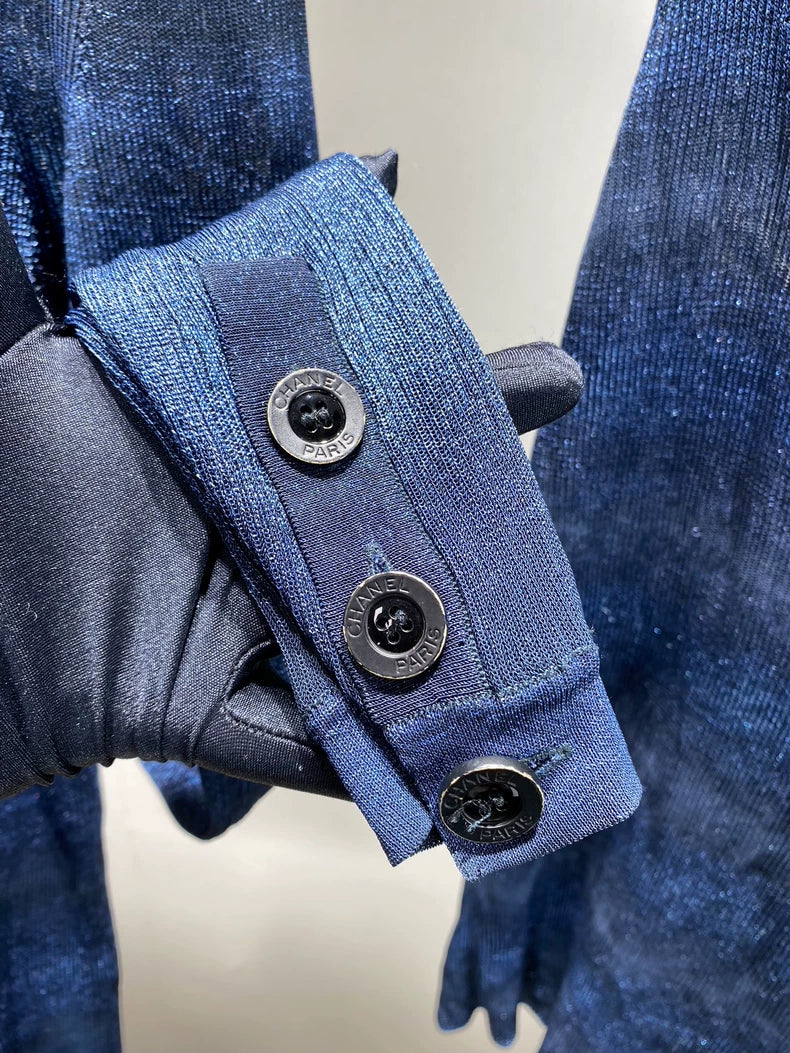 Chanel Striped Knit Cardigan and Tank Set