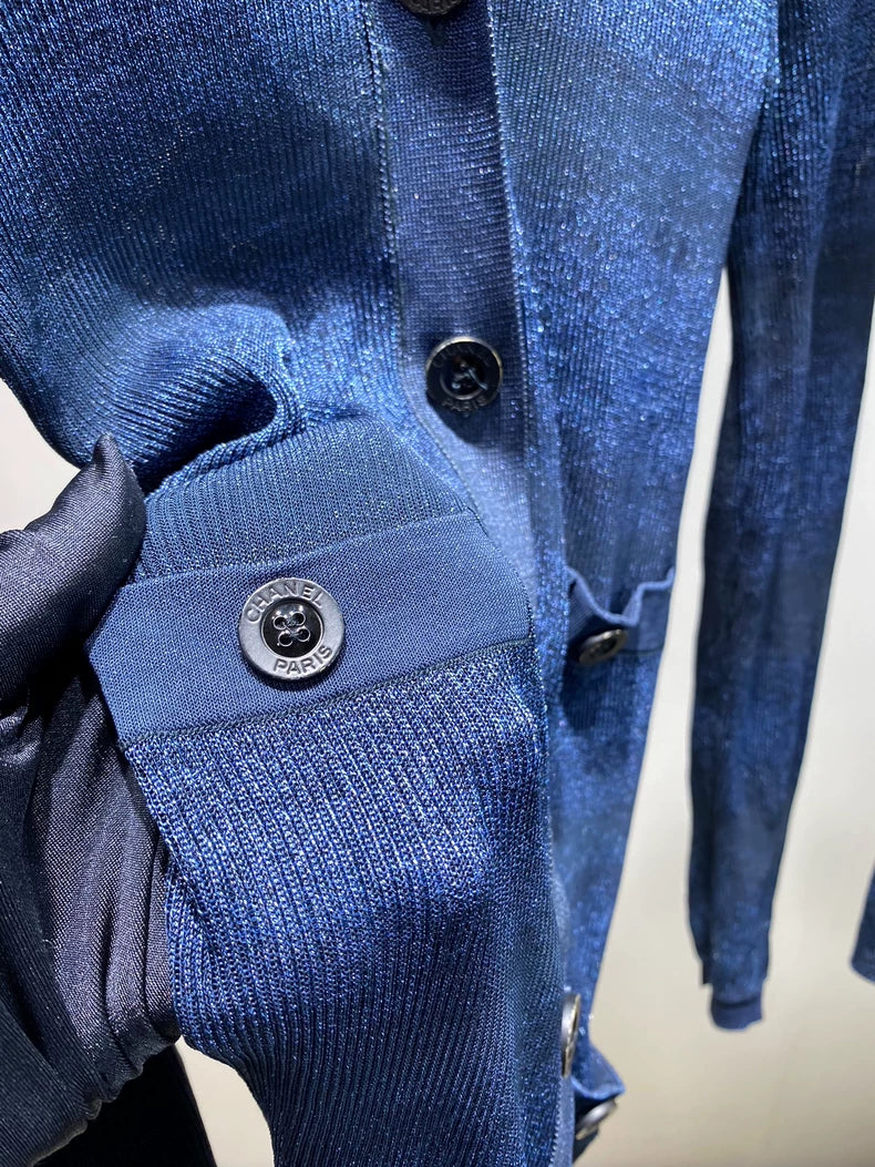 Chanel Striped Knit Cardigan and Tank Set