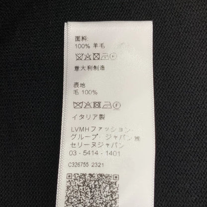 Celine Black Logo Embroidered Wool Sweater