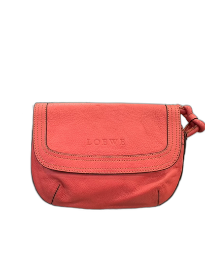 Loewe Red Woven Shoulder Bag 24cm