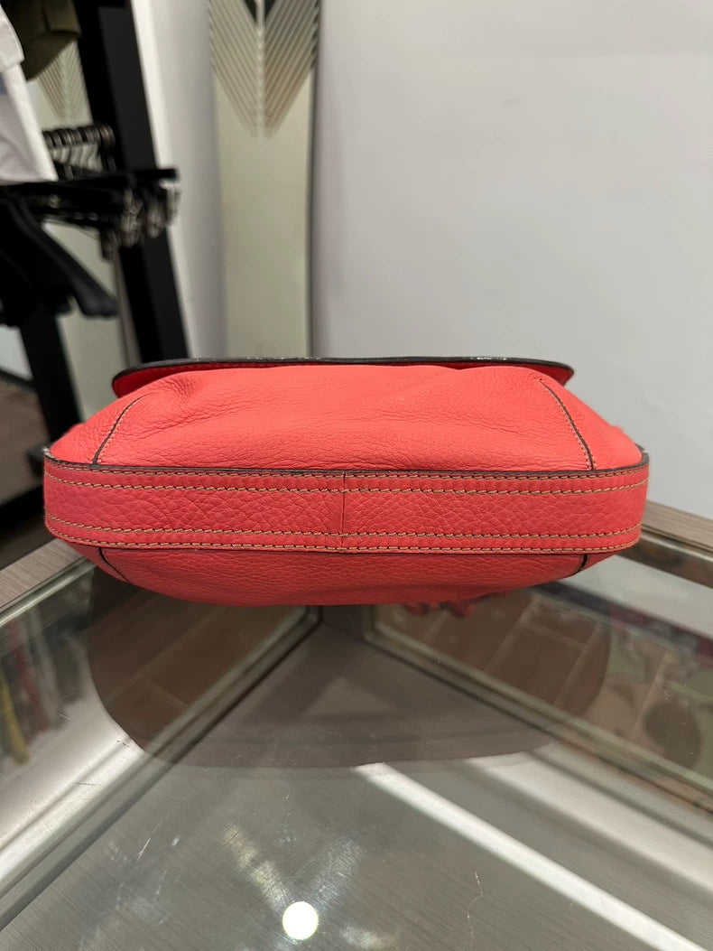 Loewe Red Woven Shoulder Bag 24cm