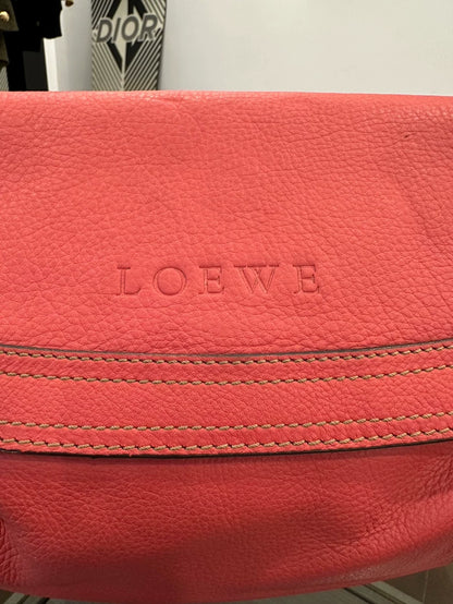 Loewe Red Woven Shoulder Bag 24cm
