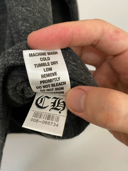 Chrome Hearts Zip-Up Hoodie in Grey