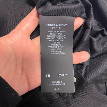 Saint Laurent Black Casual Pleated Shorts