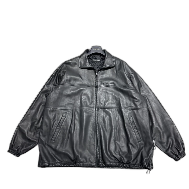 Balenciaga Leather Jacket with Cotton Padding-zp