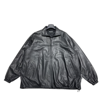 Balenciaga Leather Jacket with Cotton Padding-zp